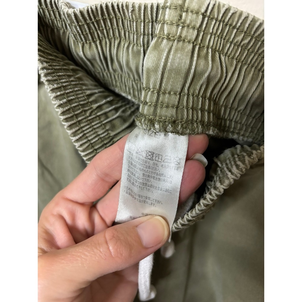 Cookman Chef Pants Mens Olive Green Elastic Waist Cargo Utility Trousers Medium - Picture 9 of 10